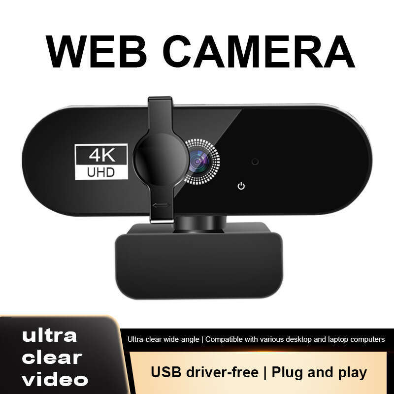 Webcam 2K/4K Computer HD Driver-Free Online Class Live Streaming Video Chat with Microphone Network Camera