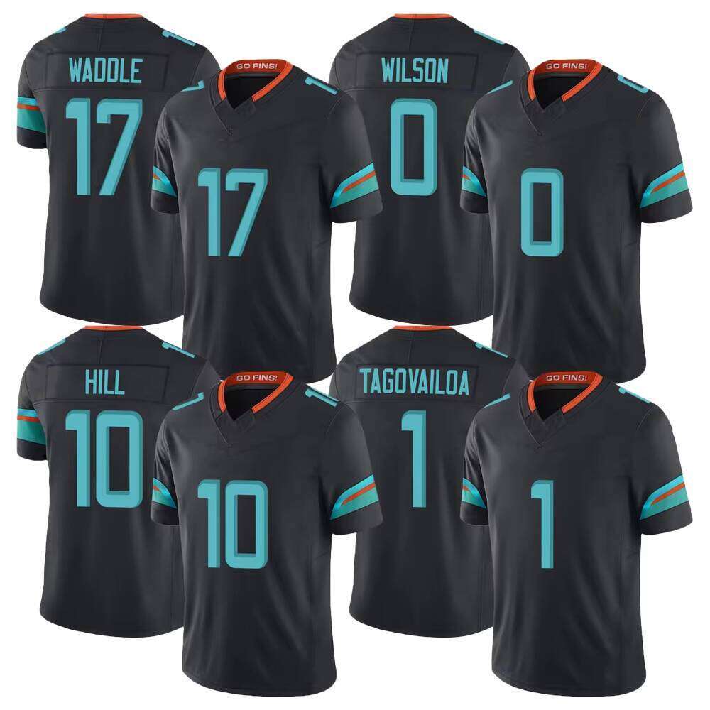 2025 New Rivalries Stitched Men's Tua Tagovailoa Jaylen Waddle Tyreek Hill Football Jersey Size S-3XL