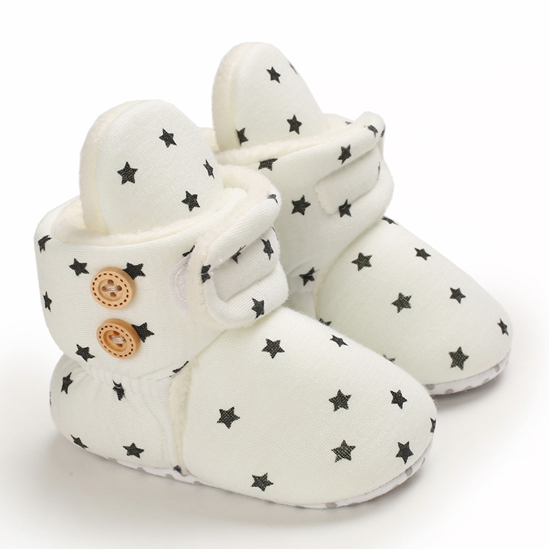 Newborn Baby Socks Shoes Boy Girl Enfant Toddler First Walkers Booties Cotton Comfort Soft Anti-slip Warm Infant Crib Shoes 0-18 Months K0479