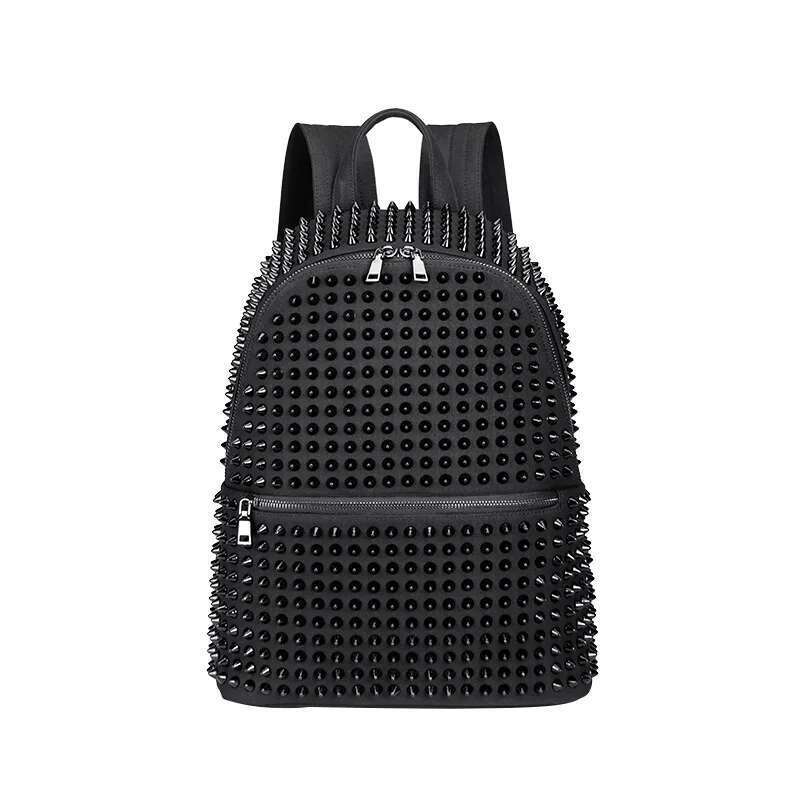 Rivet Women Large Capacity Commuter Backpack Summer New Design Senior Feeling Canvas Bag 01-Bp-Mdsjgj