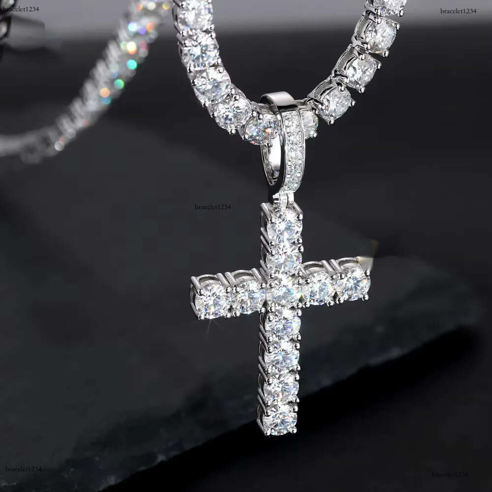 Hip Hop Dias Custom Necklace D VVS Moissanite Pendant With Women Men