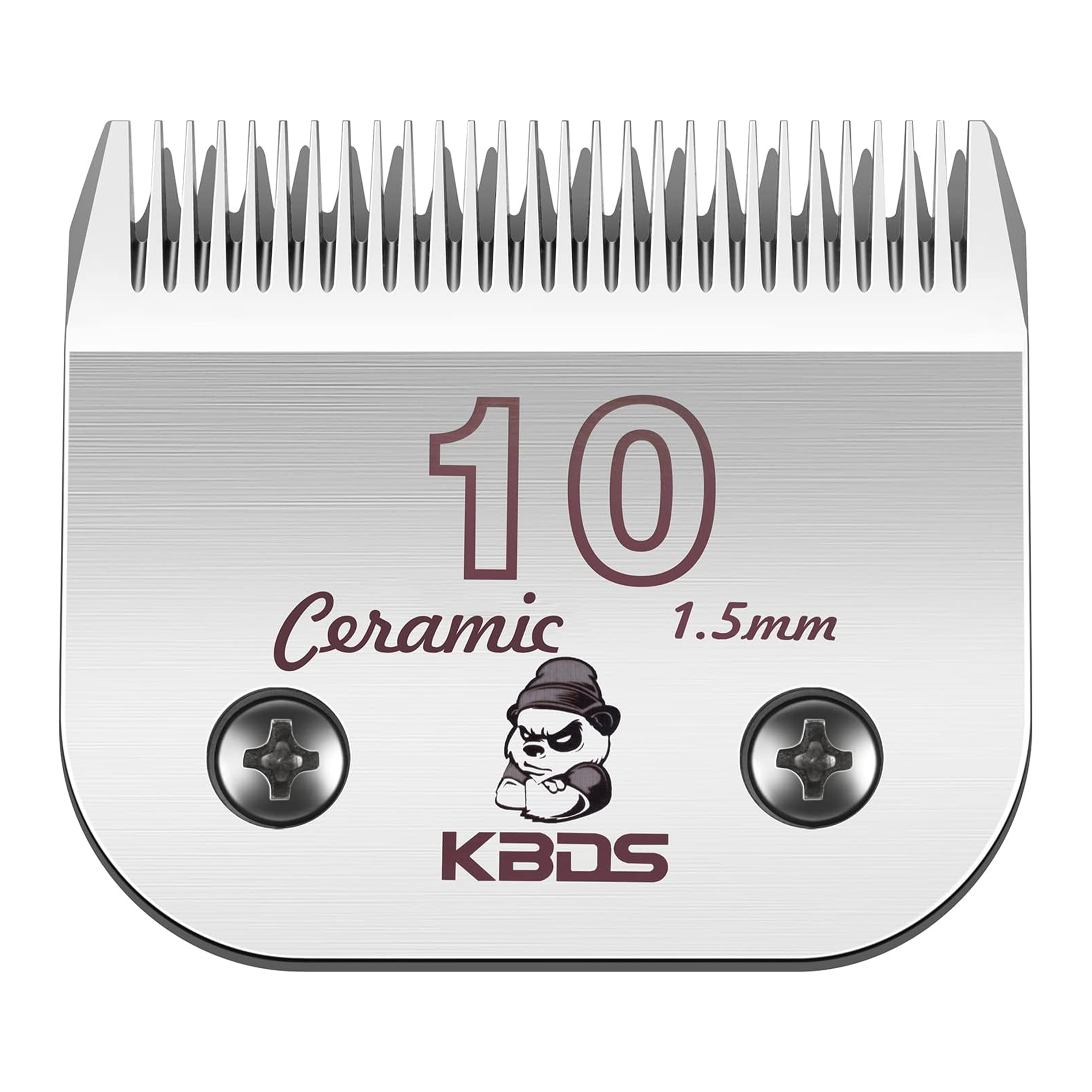 KBDS 10# Ceramic Detachable A5 Pet Dog Grooming Clipper Blades (1/16" - 1.5mm),Compatible with Most Andis,Oster A5 Wahl KM Series Clippers(Custom