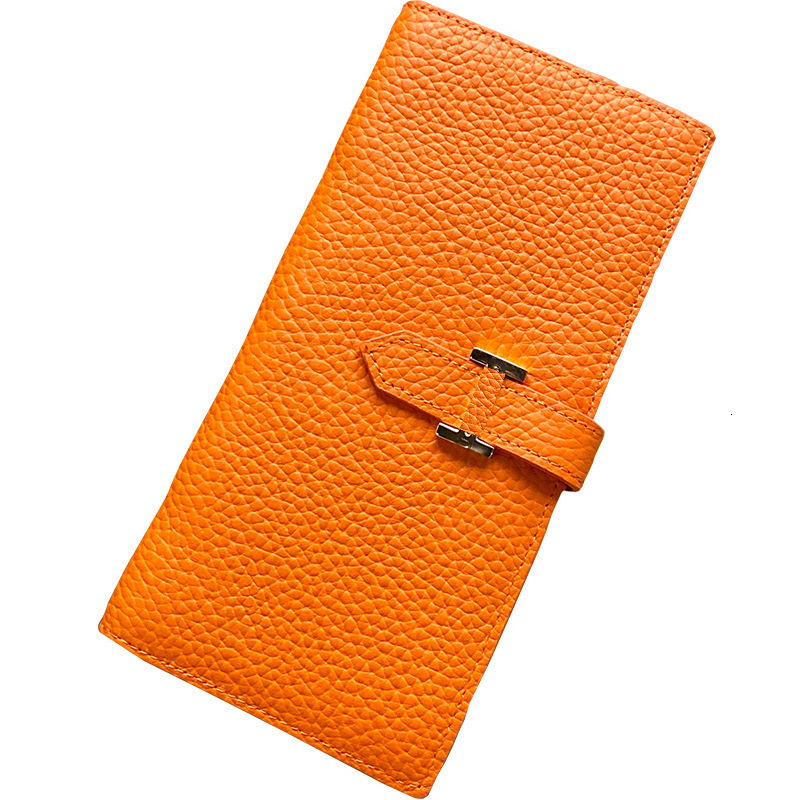 Designer Genuine Leather Niche Design For Long Styles New High End Women S Multifunctional Folding Wallet hot Key Pouch