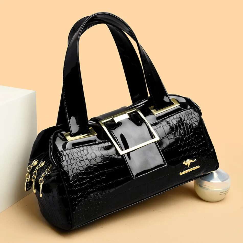 Genuine Fashion High Quality Designer Layers Bags For Women Purses And Tote Bag Crocodile Pattern Leather Bag