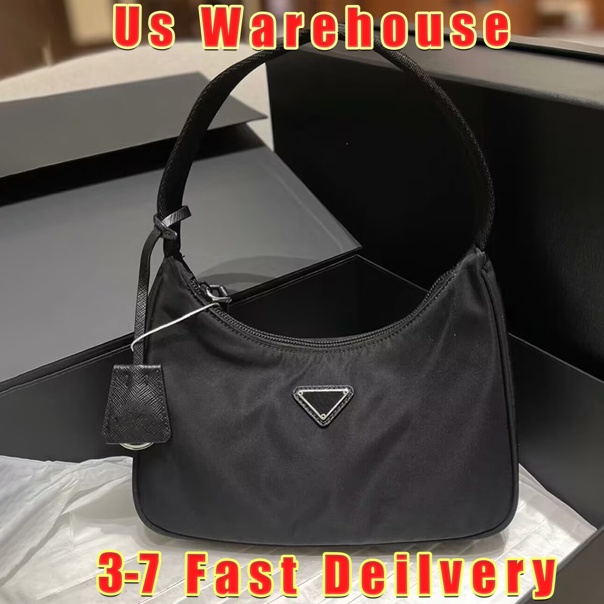 Designer Bag Luxury Bag Shoulder Bag Handbags Purse Moon Bag Re edition Nylon Bag Underarm Bag Black Crossbody Bag Women's hand-held Bag High Quality Women Hobo Bag
