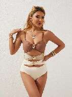 Women's Swimsuit Bathing Suit Ruched Tummy Control Swimwear Fashion Design Highlight one's figure