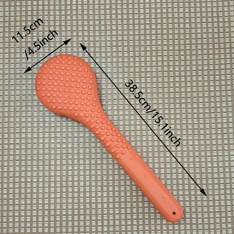 Multi-Functional TPE Back Knock Hammer 3D Convex Point 38.5cm Long Massage Stick for Full-Body Stress Muscle Relaxation 250418