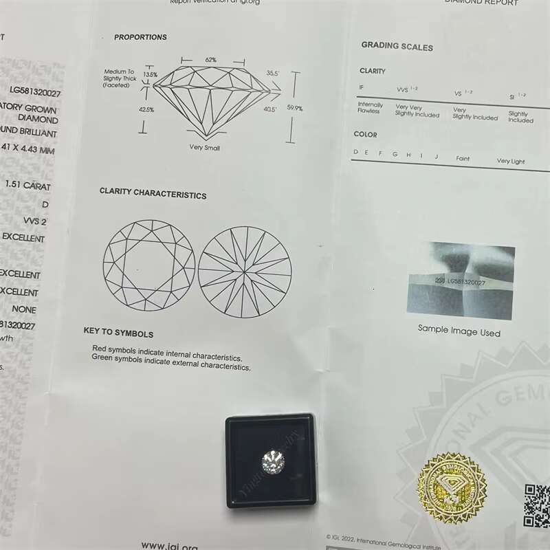 Wholesale Price 0.8-3.0MM Melee Lab Diamond Loose Stone HPHT CVD with Certificate Lab Grown Diamond