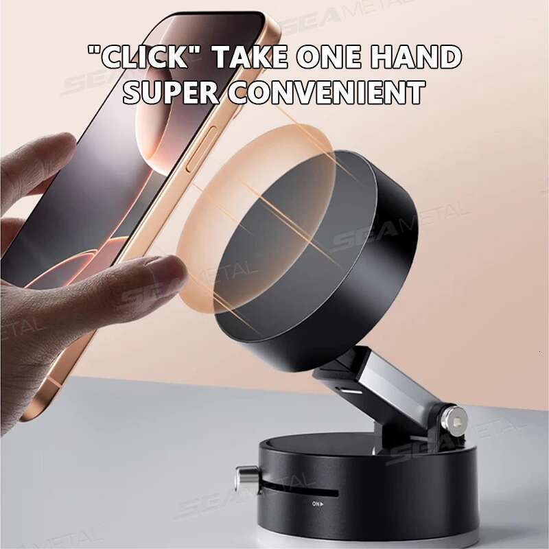 AUTOMECHANIST Car Holder Magnetic Mobile Bracket for Dashboard Glass Desk Strong Suction Cup Phone Stand