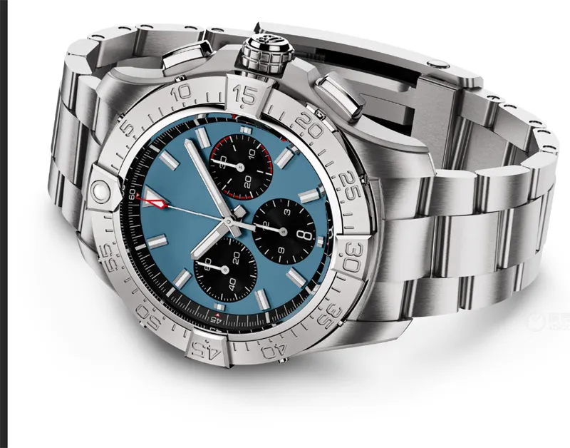 Mens watches quartz movement Stainless Steel multifunctional chronography Solid Clasp Montre de luxe 1884 men wristwatches tling 04