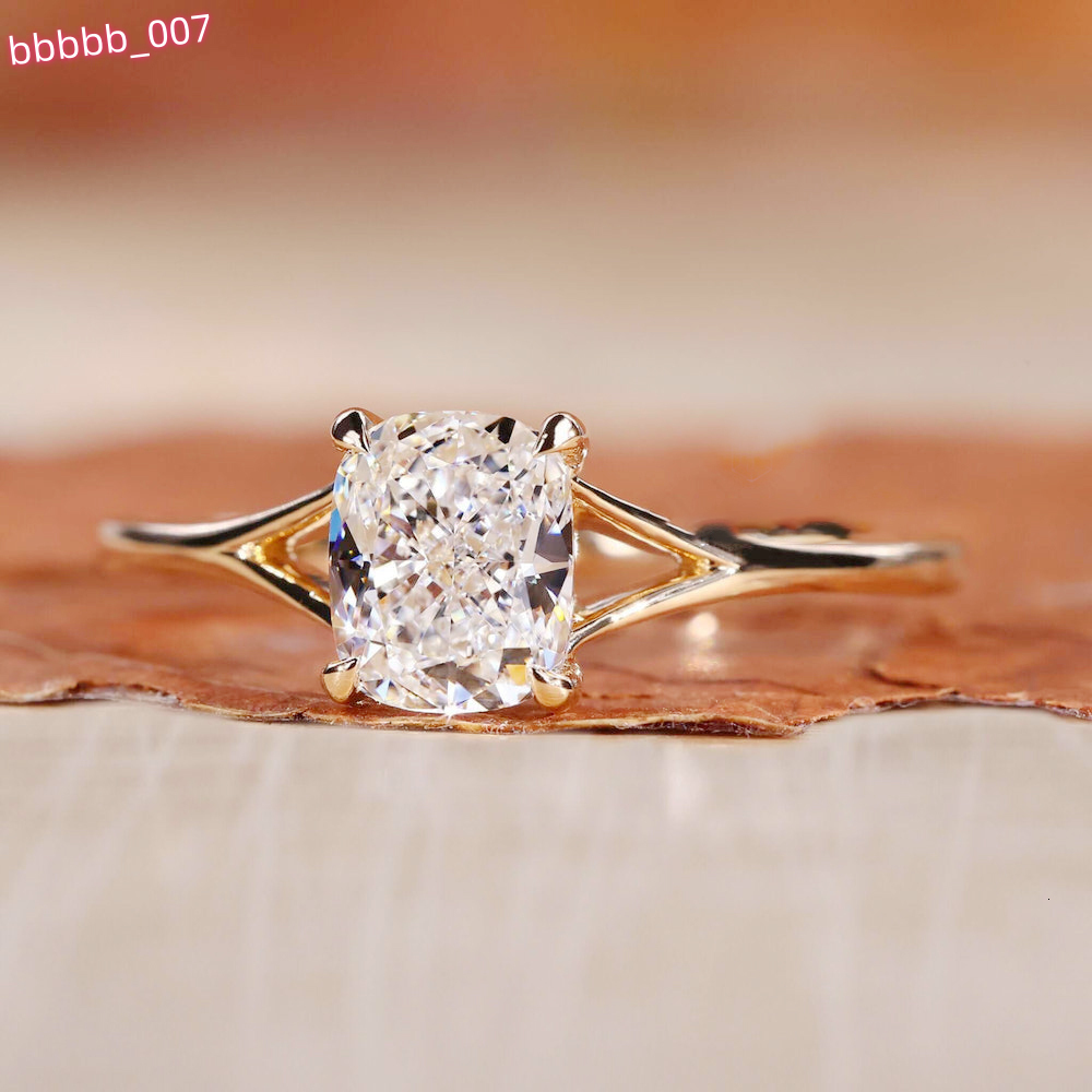 Customized Jewelry 10k Solid Gold 2ct Radiant Cut Lab Diamond Engagement Ring Igi Certificate Lab Grown Diamond Wedding Ring