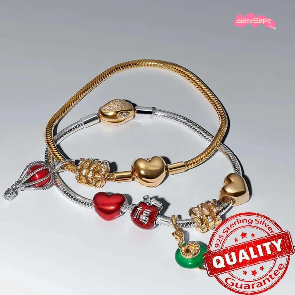 Charms Mom, 925 Sterling Silver Heart Rose Beads, Infinity Design, Dangle Charm Fits DIY Necklace & Bracelet for Jewelry Gift ddmysept