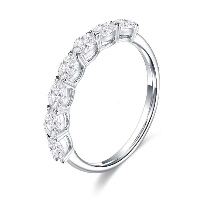 Lab Grown Diamond Eternity Band Ring Party Ring Fine Jewelry Wedding CVD HPHT Diamond Engagement Design 18K White Yellow Gold