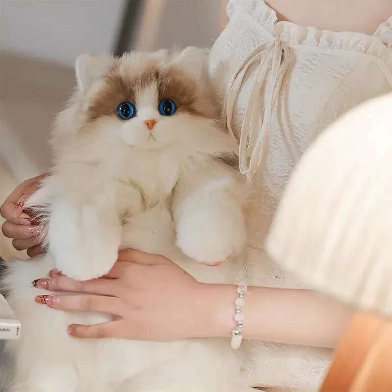Plush Kitten Backpack For Boys Girls Kids Children Schoolbag Cute Cartoon School Bags Kindergarten Preschool Birthday Gifts