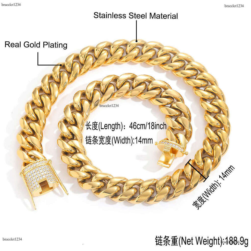 Luxury Hip Hop 6-18mm sterling silver Ice out VVS Moissanite Necklace Bracelet Cuban Chain Free delivery