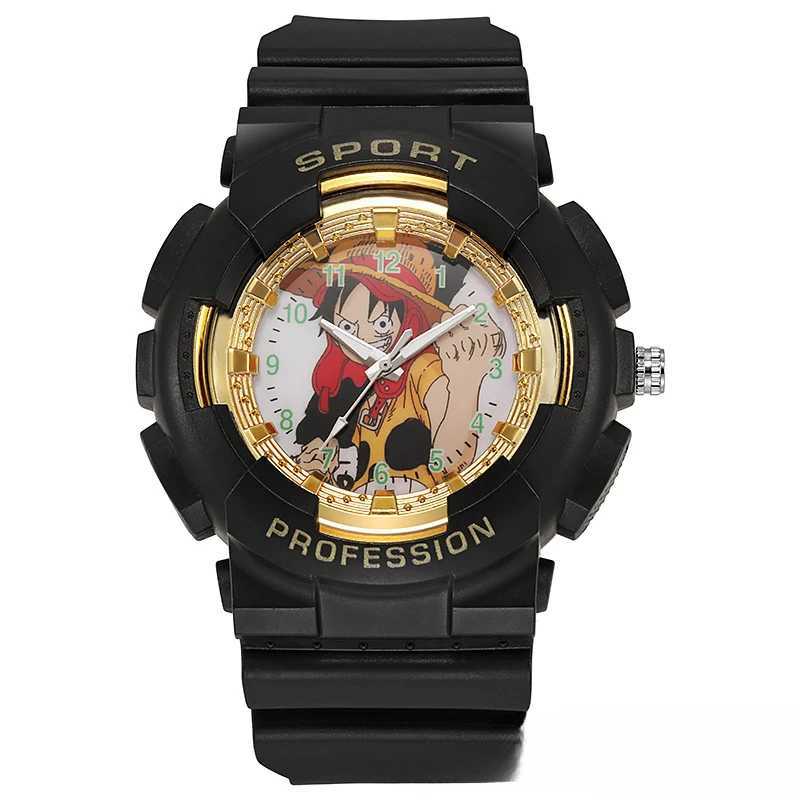 New One Piece Children Electronic Watch Anime Luffy Student Waterproof Wrist Watch Boy Girl Quartz Sports Watch Kids Gift L251122FM9Q