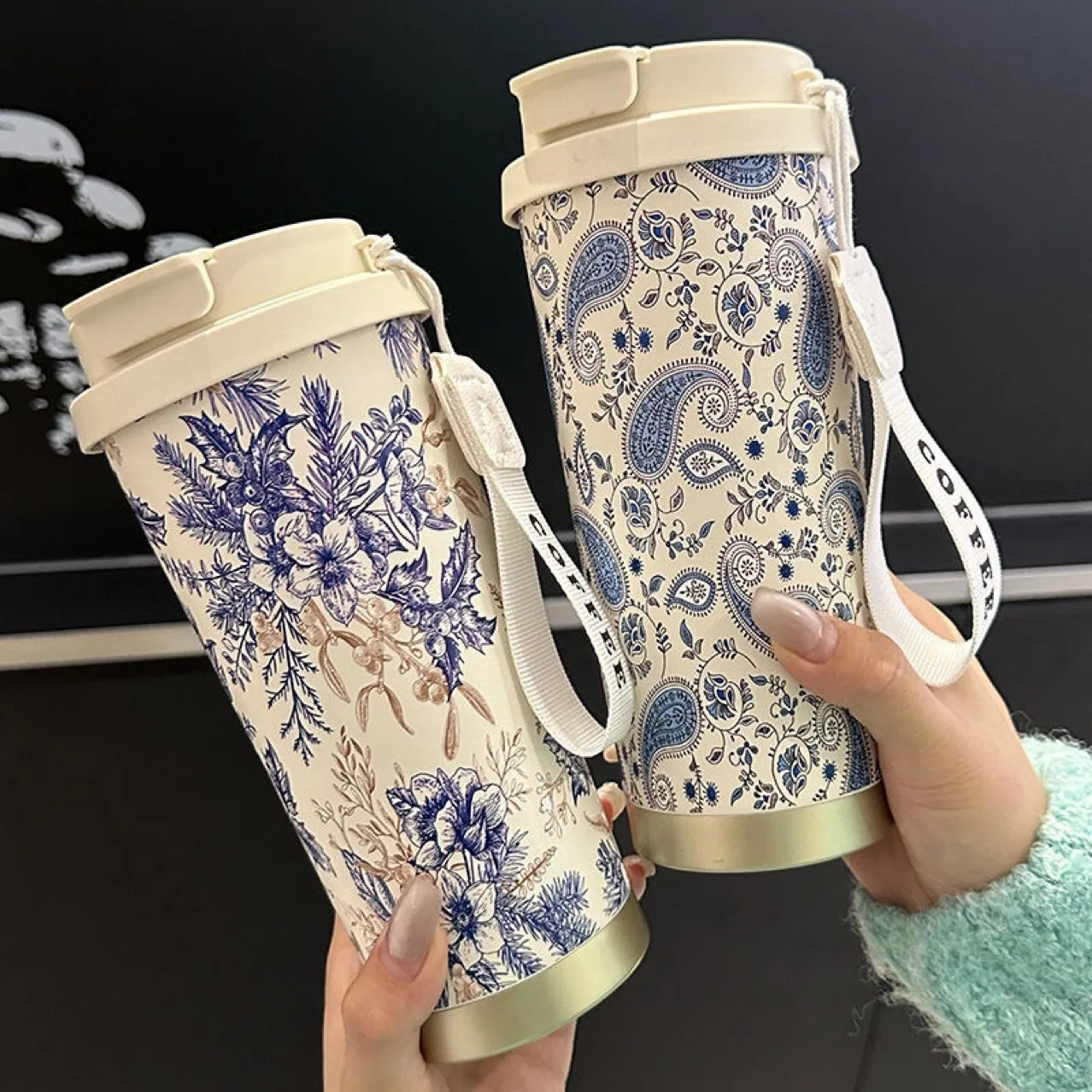 500ML Stainless Steel Dual Drink n Cafe Car Thermos Mug Leakproof Travel Thermo Cup for Tea Water Coffee 251114 W260226