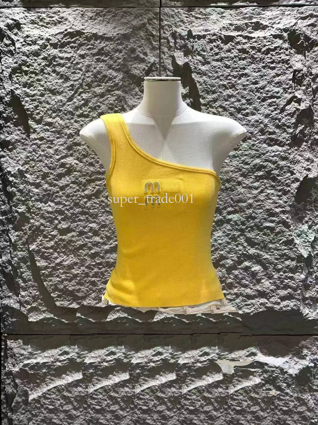 Mumuis T Shirt Women's Vest Designer Fashion Muimuu Women Vest Sexy Halter Tee Party Fashion Crop Top Luxury Embroidered T Shirt Spring Summer Backless Vest 061