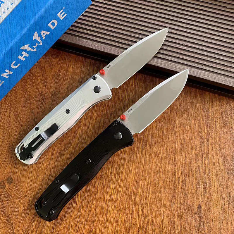 Bm 535bk-4 Bugout Aluminum Folding Knife with CPM-20CV Blade for Camping Survival and Hiking Practical Cutting Knife Men's Gifts