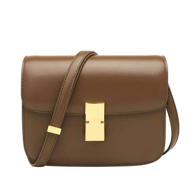 Women Genuine Leather Shoulder Bag Trend Brand Small Square Designer Handbag Fashion Messenger Bags