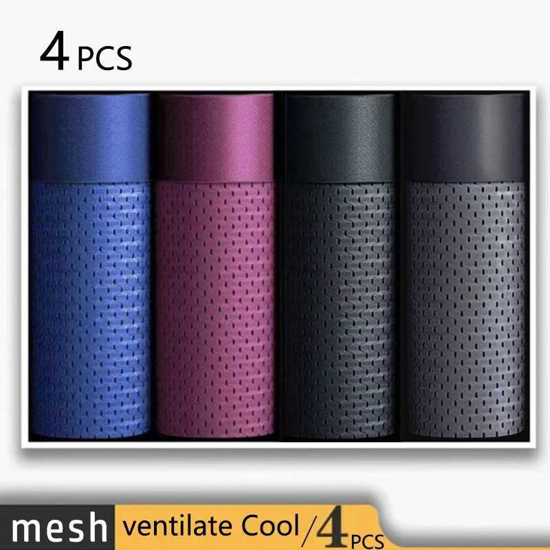 4-piece bamboo clothing bamboo boxing shorts mens ultra-fine fiber boxing underwear compression elasticity Z250422