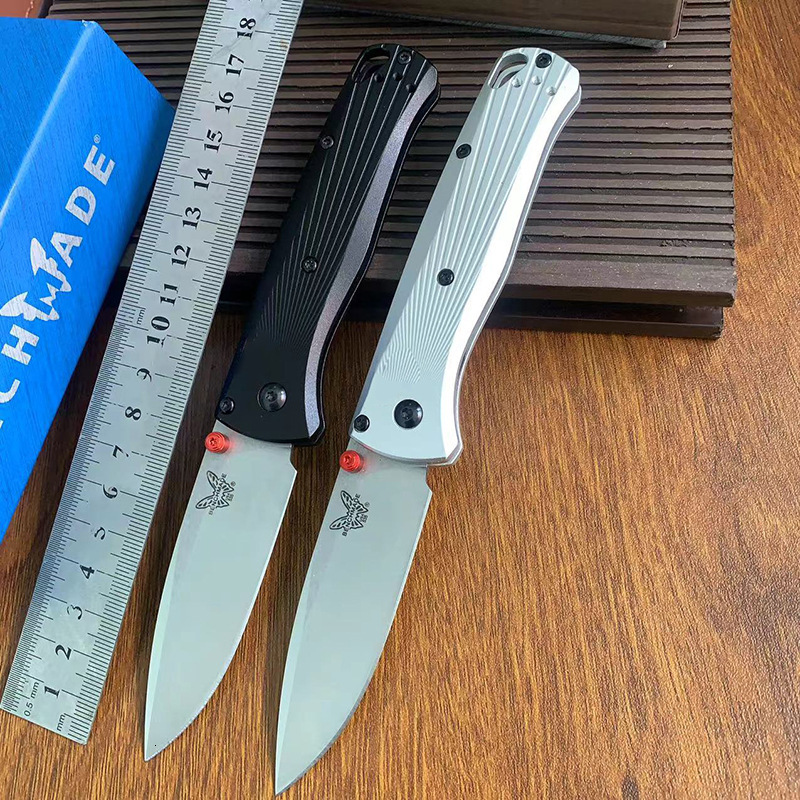 Bm 535bk-4 Bugout Aluminum Folding Knife with CPM-20CV Blade for Camping Survival and Hiking Practical Cutting Knife Men's Gifts