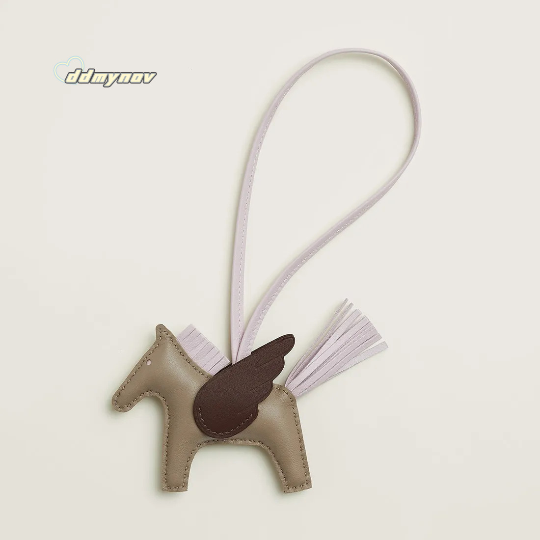 Handmade Little Pegasus Bag Charm Sheepskin Hand-sewn High-end Rodeo Pony Pendant Keychain Car Hanging Decoration ddmynov