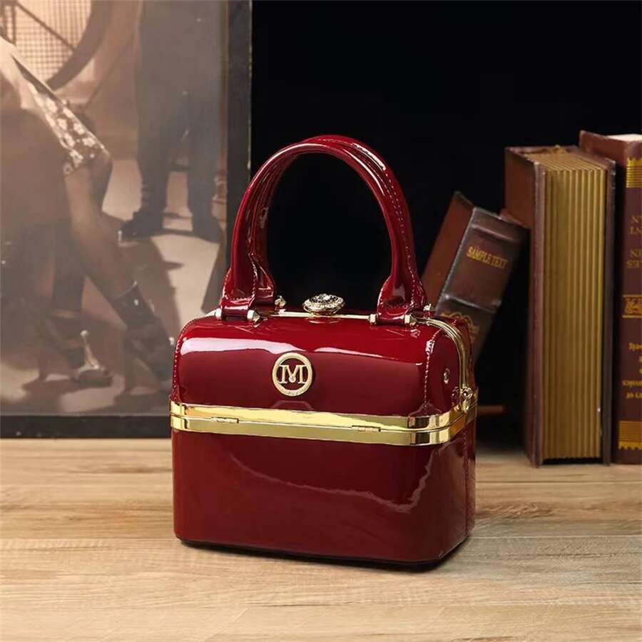 New Minimalist And Fashionable Small Handbag, High-End Carriage Crossbody Bag, Portable Box Bag Fashion Crossbody Bags Ladies'