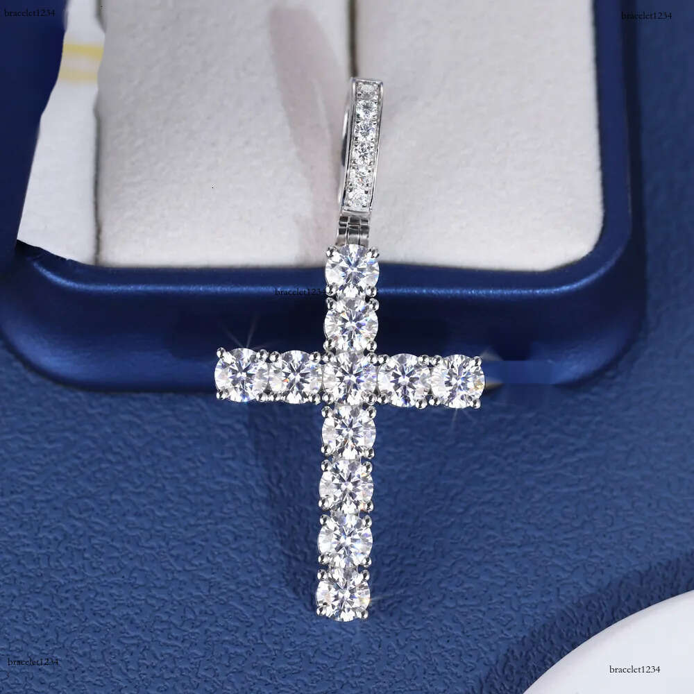 Hip Hop Dias Custom Necklace D VVS Moissanite Pendant With Women Men