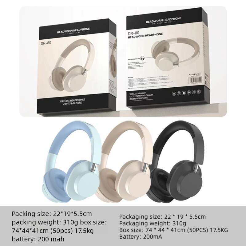 Well Known Brand Designer Niche New DR Bluetooth Headphones Earphones Long Battery Wireless Gaming Calls Innovative Silicone