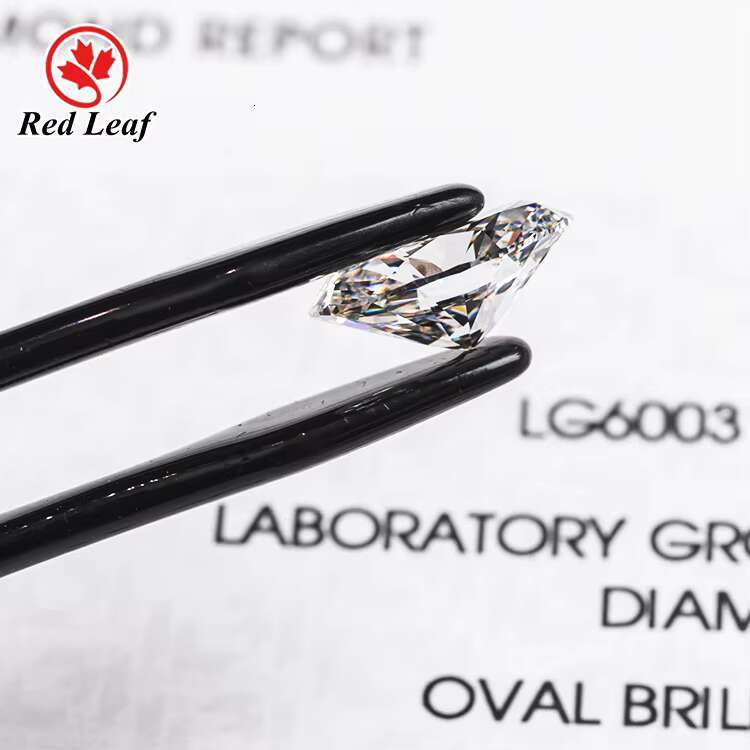 Redleaf IGI Certified 1ct 2ct 3ct Oval Cut GIA Certified Loose Lab Grown HPHT CVD Diamonds Jewelry Wholesale Lab Grown Diamond
