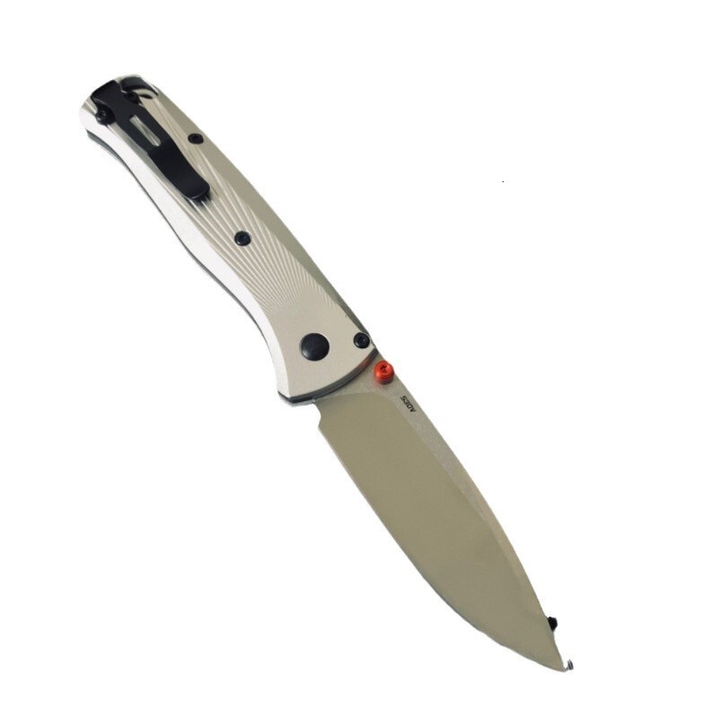 Bm 535bk-4 Bugout Aluminum Folding Knife with CPM-20CV Blade for Camping Survival and Hiking Practical Cutting Knife Men's Gifts