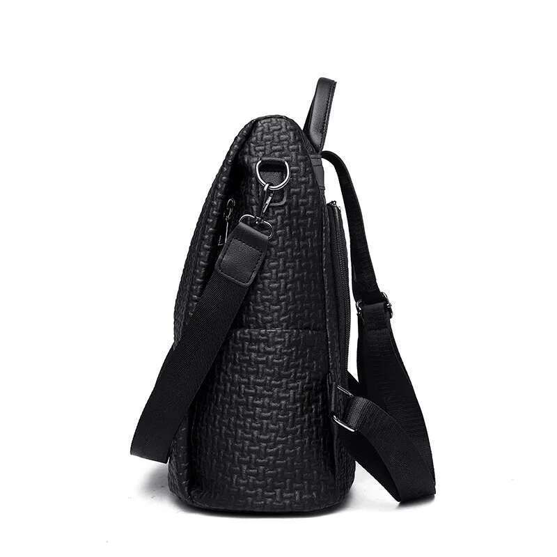 New European And American Large Capacity Leisure Travel Fashion Three Purpose Women's Anti Theft Backpack