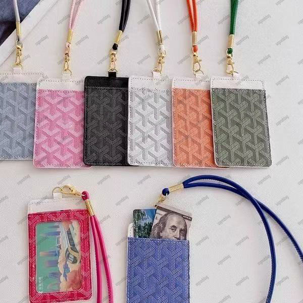 designer Keychain Wallet Card Holder Bus Holder Student Office Staff Work Women Wallets ID Credit Money work card protective Key chains Lanyards for Name Tags