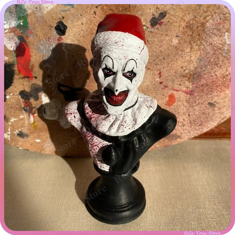 Halloween Terrifier Art The Clown Figure Horror Clown Toy Outdoor Garden Halloween Statue Decoration Resin Sculpture Model 250422