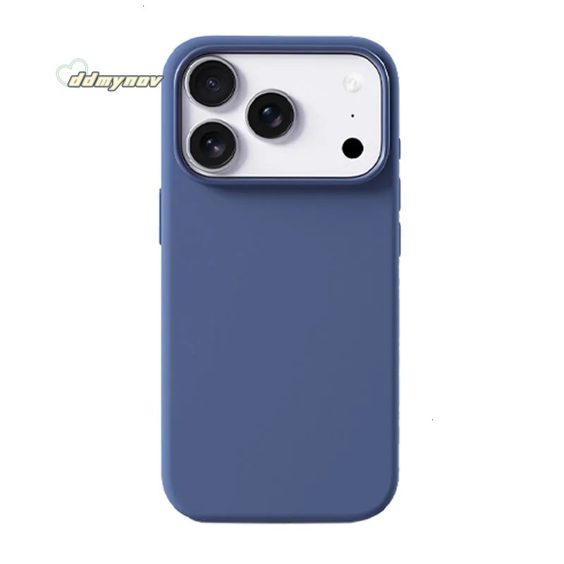 Compatible Apple iPhone 17 Pro Max Case Liquid Silicone Full Coverage Magnetic Frame with Camera Button Protection - Animated Design ddmynov