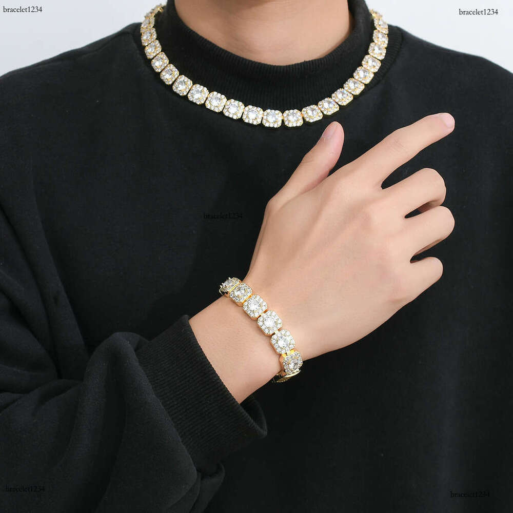 Luxury designer Ice out VVS Moissanite necklaces, men's and women's hip hop tennis chains Free delivery