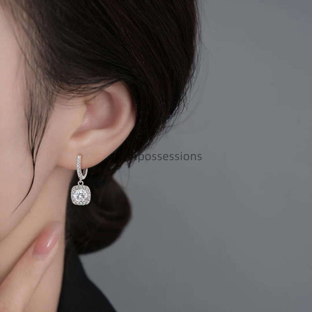 High Carbon Ring Earrings For Women, Made Of Pure Sier With Cuffs, Pendants, Hie Earrings, And Straps