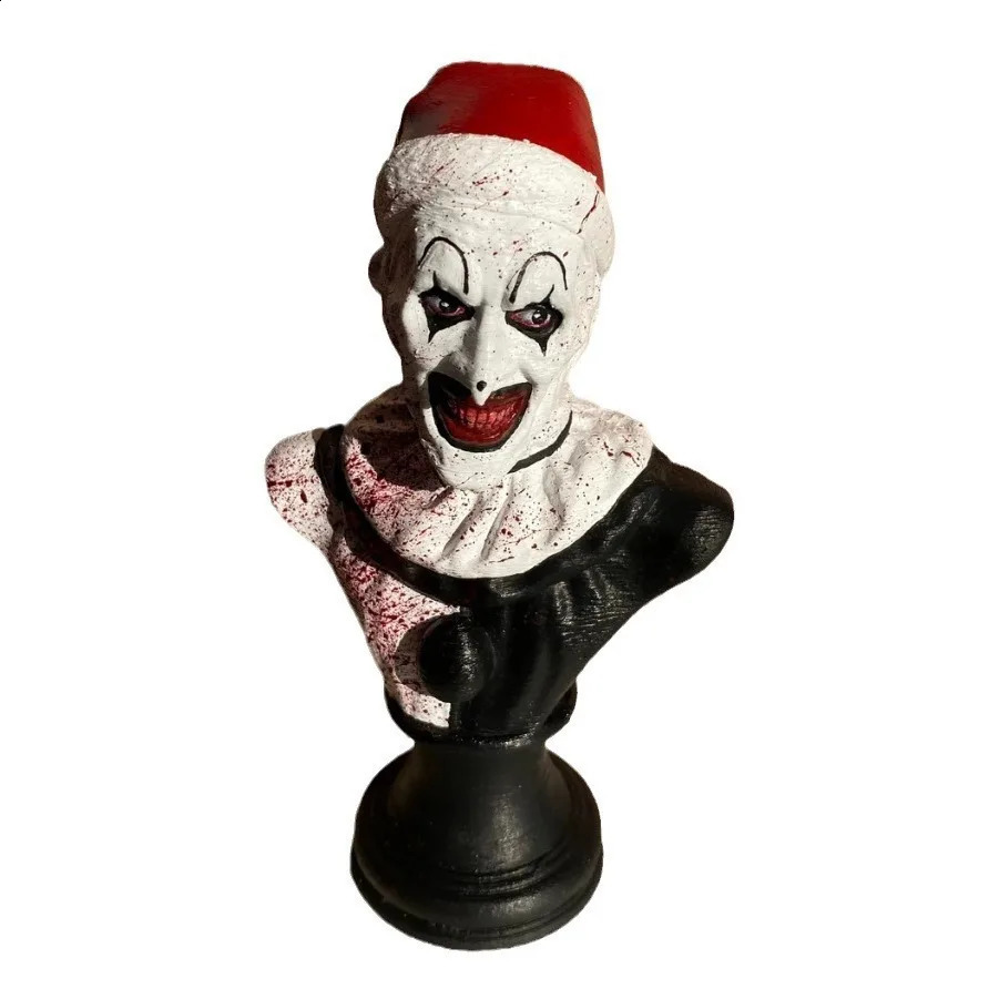 Halloween Terrifier Art The Clown Figure Horror Clown Toy Outdoor Garden Halloween Statue Decoration Resin Sculpture Model 250422