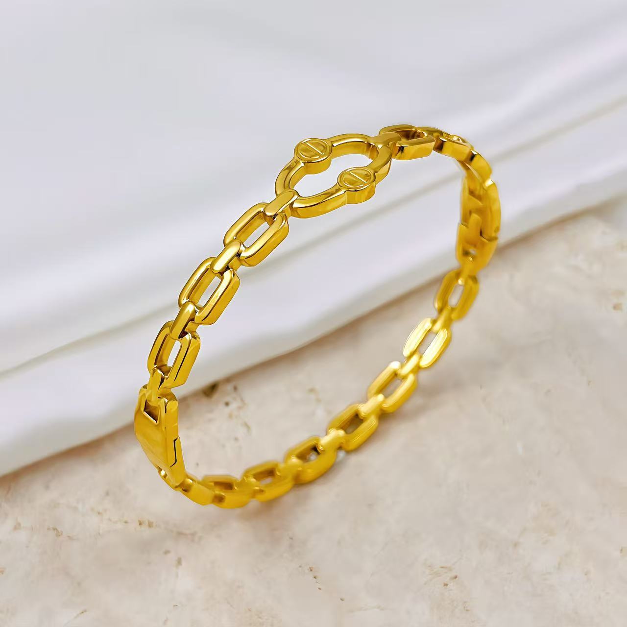Fashionable versatile and high-end starry sky stainless steel bracelet for women designer bracelet women luxury jewelry gold mens bracelet designer br - view 6
