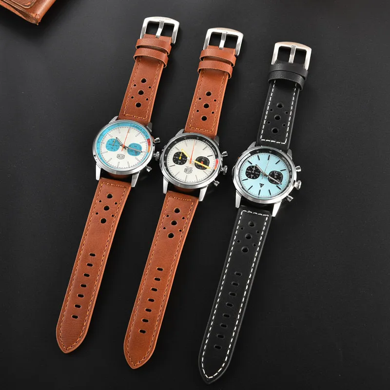 Watch Top Time Series Men's Watch Professional Aviation Chronograph Quartz Leisure Sports