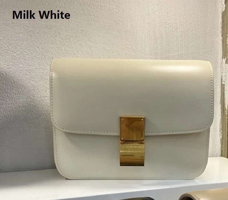 VIELINE Women's Retro Box Classic Small Square Shoulder Bag Messenger Female Real Leather Flap Handbag