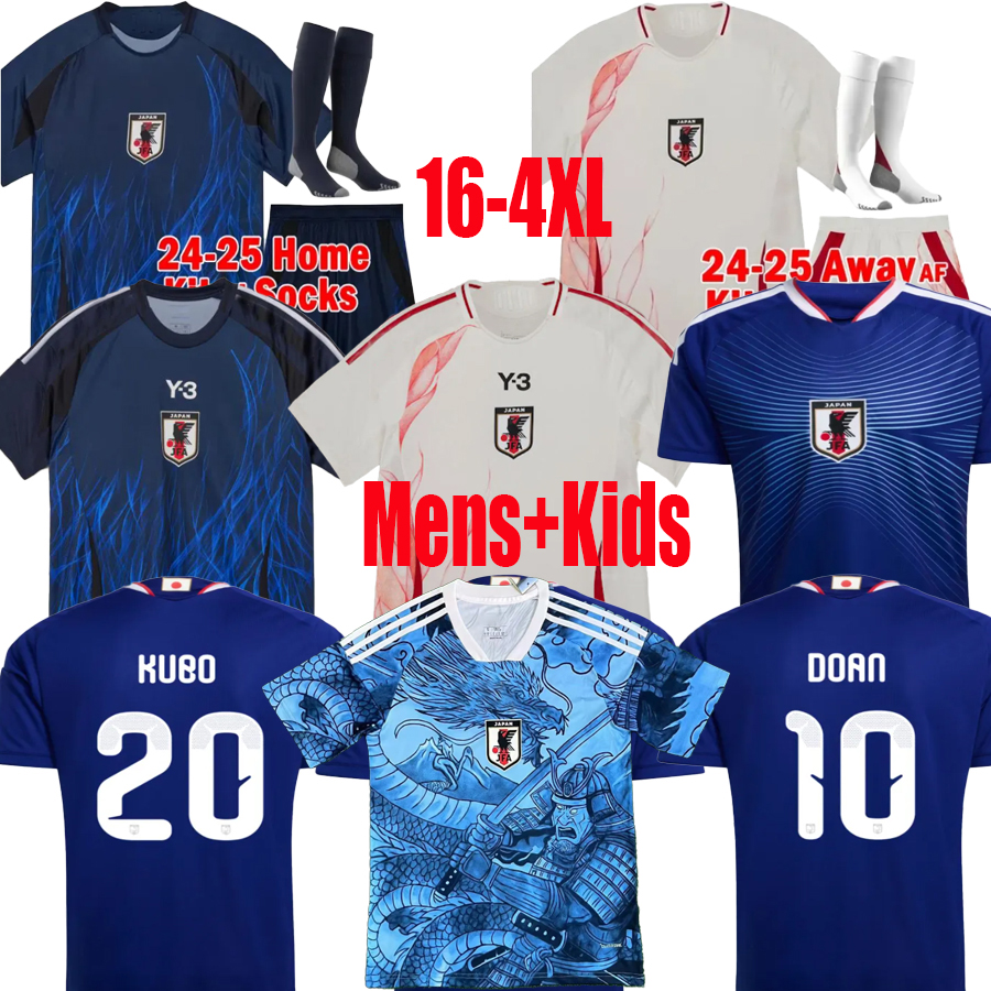 2025 2026 JaPaN Soccer Jerseys fans Player version 24 25 26 cartoon YEARS AYASE K.NAKAMURA MINAMINO OGAWA KAMADA TANAKA japanese Kids kits football shirts