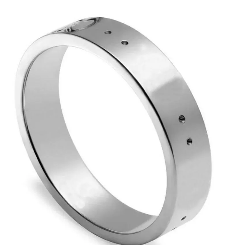 New fashion gold silver plated love ring mens jewelry for lovers couple designer rings womens gift