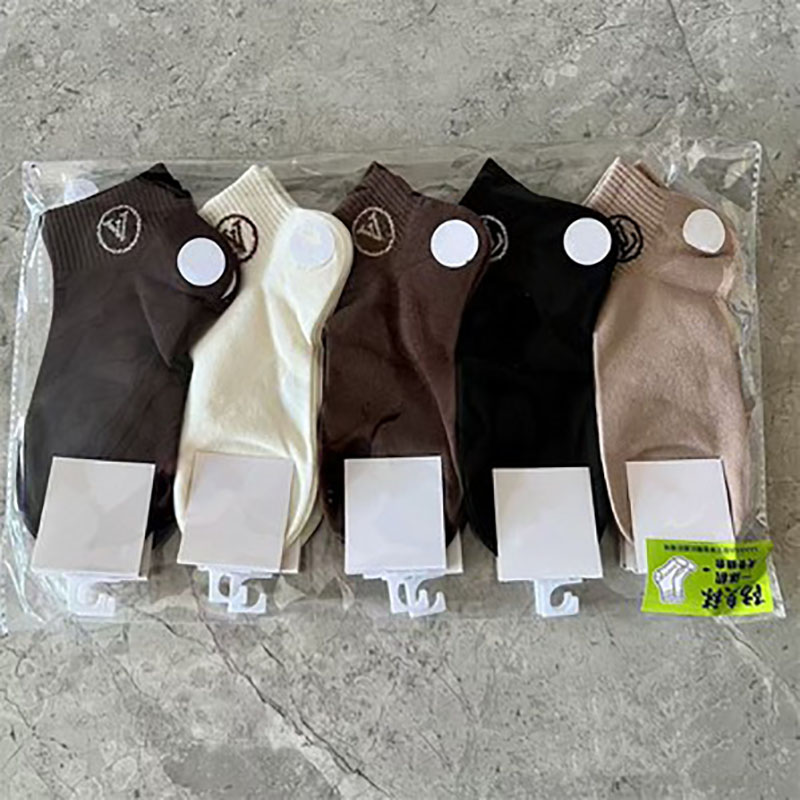 Sports Sweat Men's Socks Designer Absorbent Summer Breathable Soft Comfortable Sport Style Letter Printed One Sizes