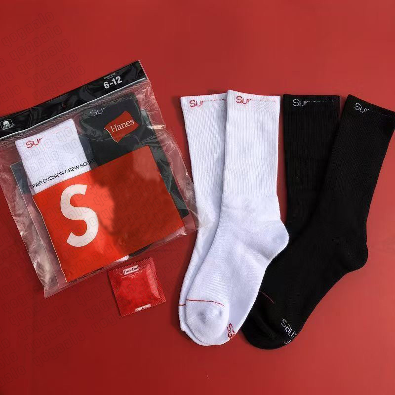 Mens Socks 4 Pairs Pack Fashion Casual Cotton Breathable Designer Skateboarding Hip Hop Sports womens Socks