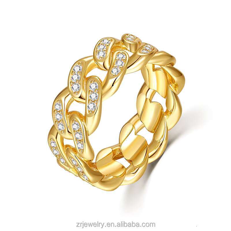 925 Silver Ring GRA Certificated Moissanite Jewelry Men Sparkle Iced Out Hip Hop Style Ring