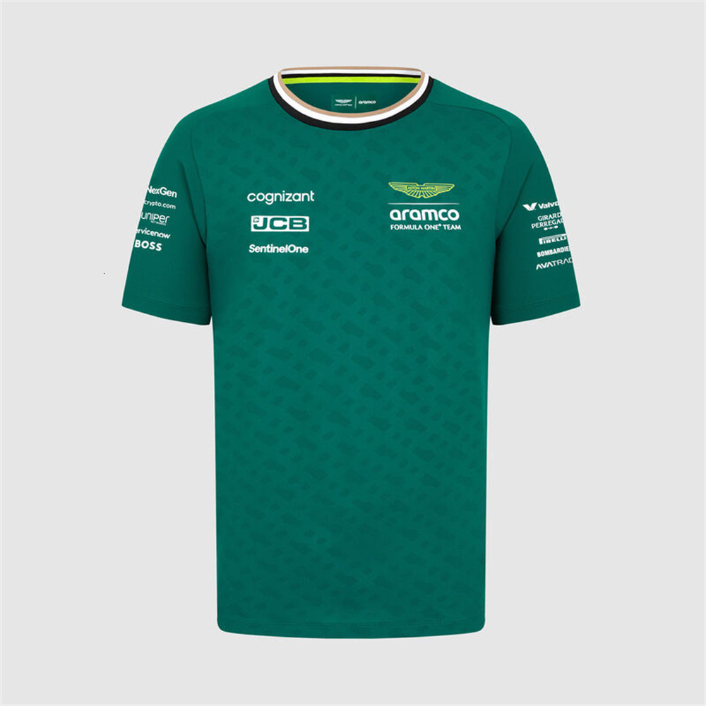 2025 Designer Brand F1 Shirt T-shirt Motocycle Clothing Car Aston Martin Hot Selling Digital Short Sleeved free shipping