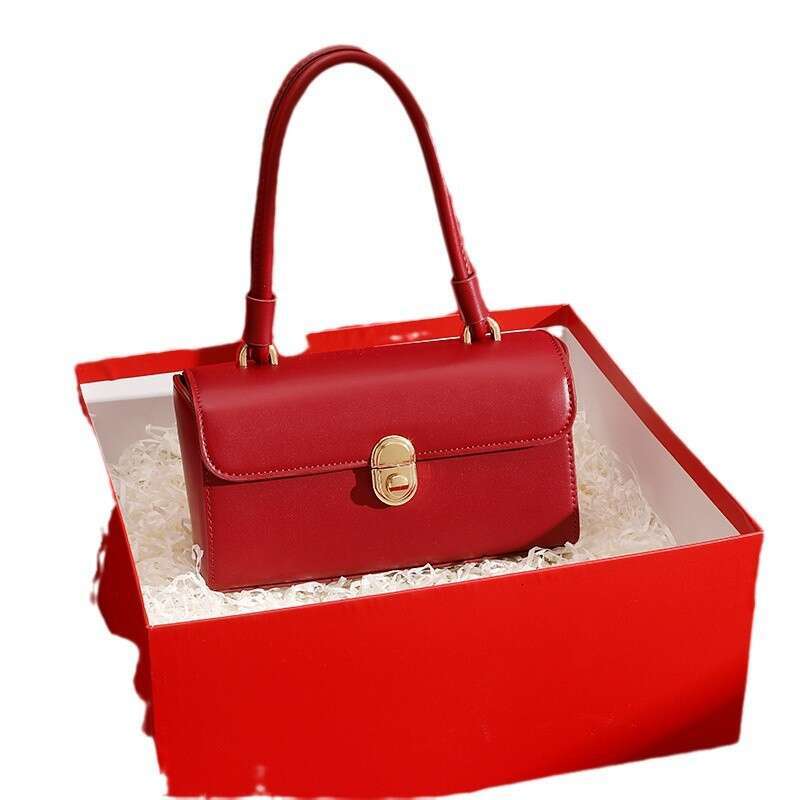 Bridal Wedding Gift Red Handbag Women S New High End Niche Commuting Crossbody Box Bag