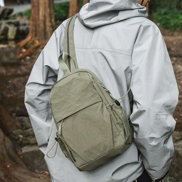 Multi functional dual-use chest for men and women outdoor travel, lightweight small backpack, waterproof hiking bag, crossbody bag